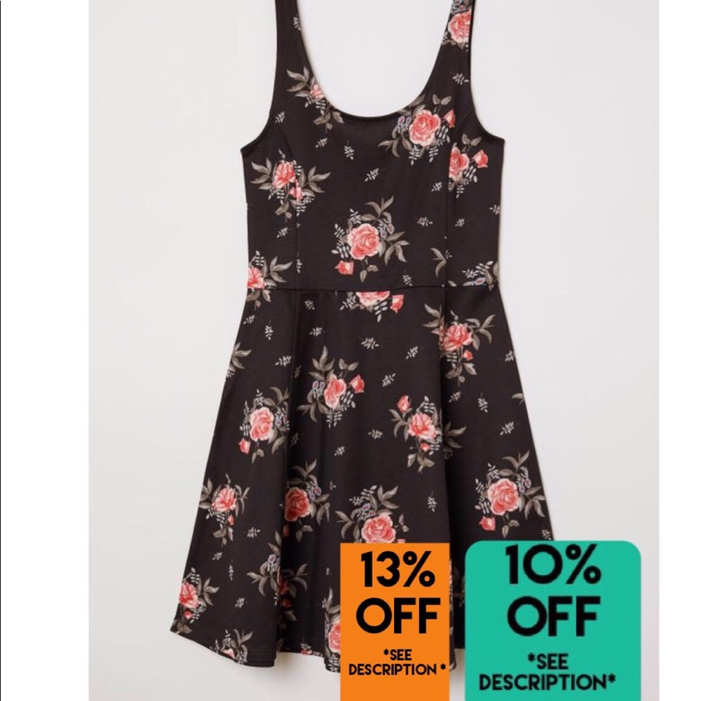 SOLD H&M Floral Jersey Dress